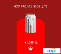 迄今最便宜PCIe 4.0 SSD！影驰HOF PRO M.