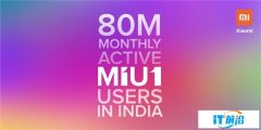 小米印度：MIUI活跃用户破8000万，MI
