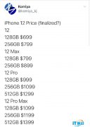 午报 | iPhone 12系列售价曝光；《八佰